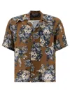 Kapital Camicia Aloha Maria Champêtre In Seta E Rayon In Brown