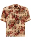 Kapital Camp-collar Floral-print Woven Shirt In Neutrals