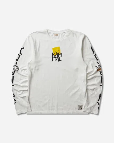 Kapital Men S 20/-jersey Crew Longsleeve T-shirt (peckish Kap) In Multi