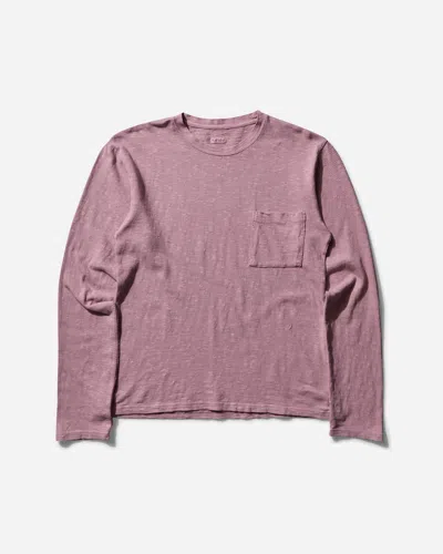 Kapital Men S Amuse Knit Pocket Longsleeve T-shirt In Pink