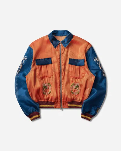 Kapital Men S Sheer Pearl Mosquito Guard 2tones Vietnam Jacket In Orange