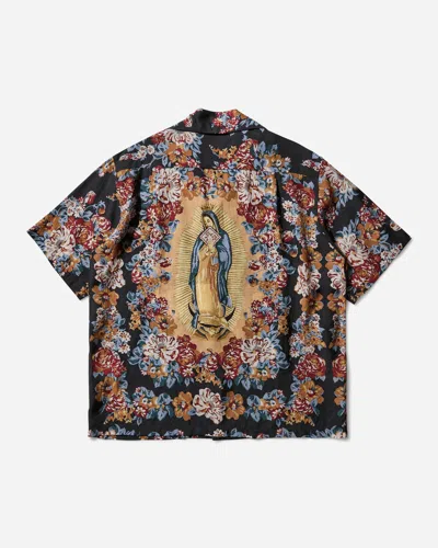 Kapital Men S Silk Rayon Champetre Maria Wrangle Collar Aloha Shirt In Brown
