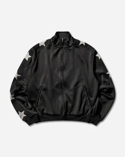 Kapital Men S Smooth Jersey Stuntman And Woman Track Jacket In Black