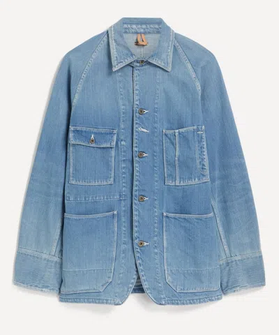 Kapital Mens 12oz Denim Cactus Coverall Jacket In Blue