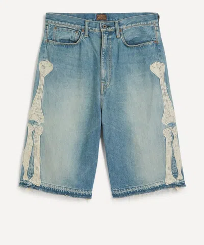 Kapital Mens 14oz Denim 5p Shorts