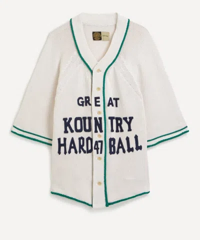 Kapital Mens 3g Cotton Knit Baseball Cardigan