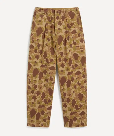 Kapital Mens Camouflage-print Cotton-twill Trousers