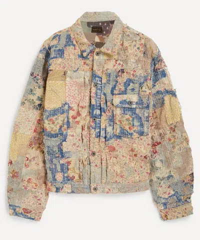 Kapital Mens Campetre Boro Spring Jacket In Multi
