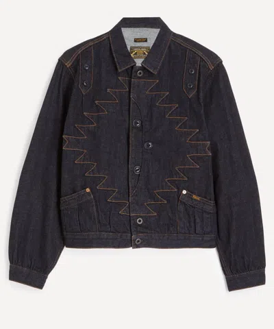 Kapital Mens Denim Std Thunderbird Jacket In Blue