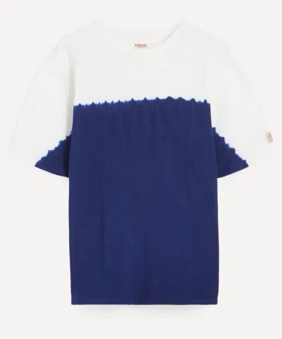Kapital Mens Ice Fishing Deep T-shirt In Indigo
