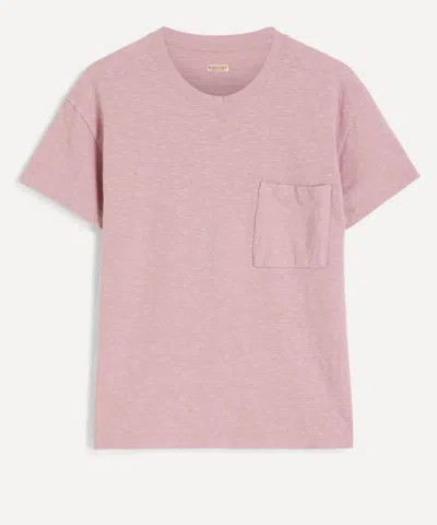 Kapital Mens Pink Amuse Knit Pocket T-shirt