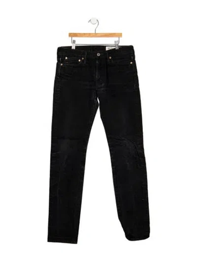 Pre-owned Kapital Mid-rise Straight Leg Jeans In Black