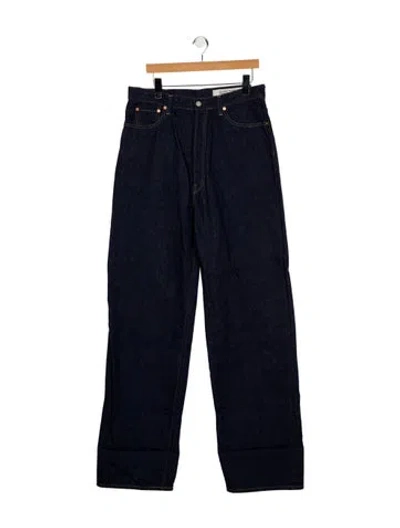 Pre-owned Kapital Momonroe Straight-leg Jeans In Blue