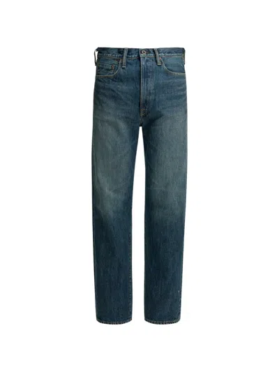 Kapital Monkey Cisco Straight Jeans In Blue