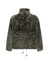Kapital Multi-pocket Zip-up Jacket In Black