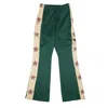 Kapital Nwt  Green Polyester Smooth Jersey Track Pants In Green