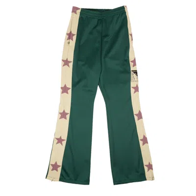 Kapital Nwt  Green Polyester Smooth Jersey Track Pants