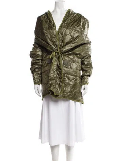 Pre-owned Kapital Nylon Evening Jacket In Green