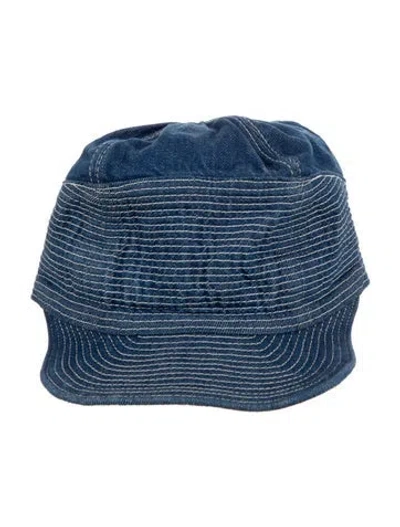 Pre-owned Kapital Old Man And The Sea Denim Cap In Blue