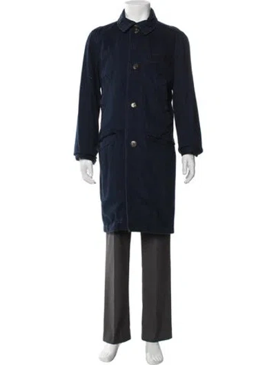 Pre-owned Kapital Overcoat In Blue