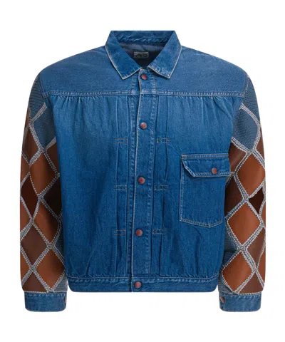 KAPITAL PANELLED DENIM JACKET