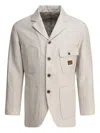 Kapital Patch-pocket Jacket In Neutral