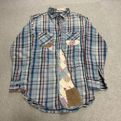 Pre-owned Kapital Patchwork Check Shirt In Multicolor
