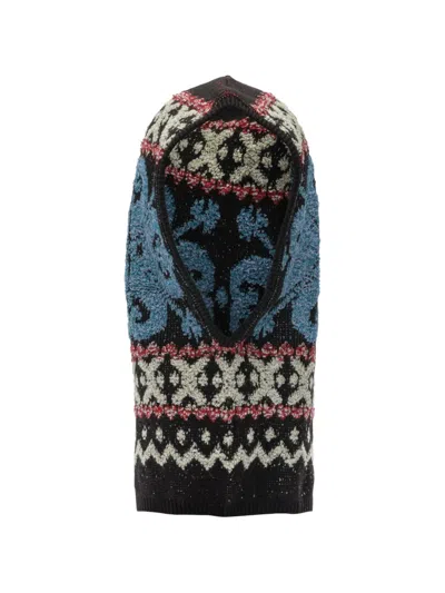 Kapital Patterned Balaclava In Black