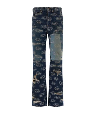 KAPITAL PATTERNED JEANS