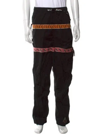 Pre-owned Kapital Patterned Pants In Black