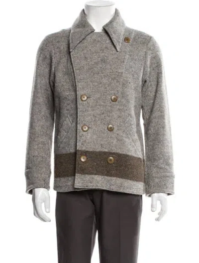Pre-owned Kapital Peacoat In Neutrals