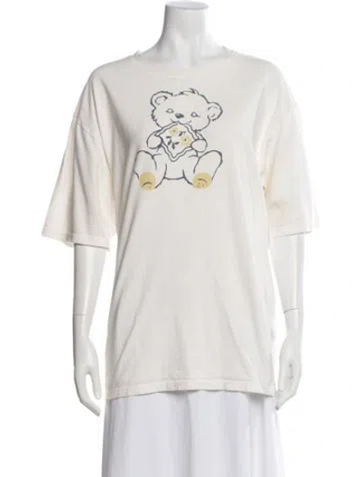 Pre-owned Kapital Peckish Little Bear Graphic Print T-shirt In Neutral