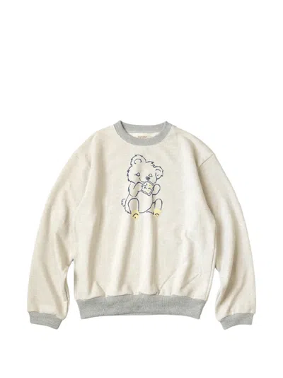 Kapital Peckish Little Bear Sweatshirt In Neutral