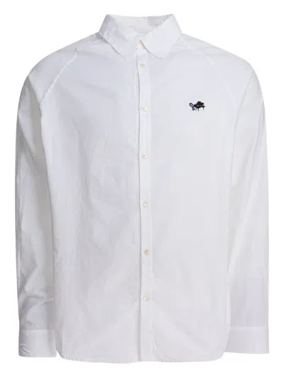 Kapital Piano-embroidered Shirt In White