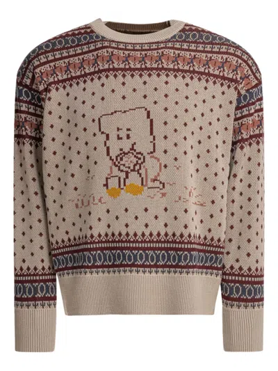 Kapital Pixel-patterm Sweater In Multi