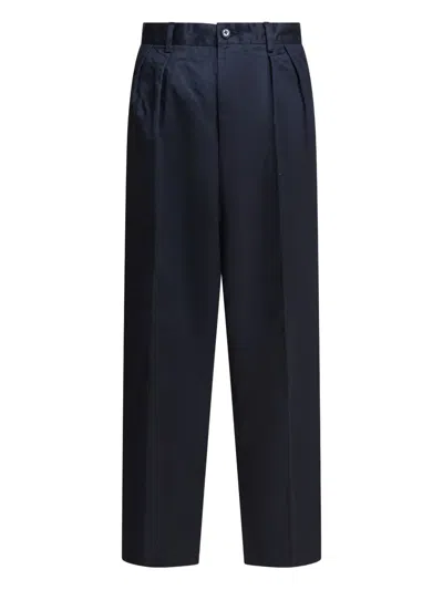Kapital Pleated-front Trousers In Blue