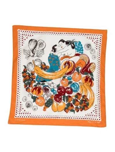 Pre-owned Kapital Printed Scarf In Gold