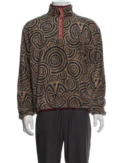 Pre-owned Kapital Printed Windbreaker In Brown