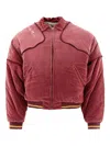 Kapital Quilted Yoke Bomber Jacket In Gray