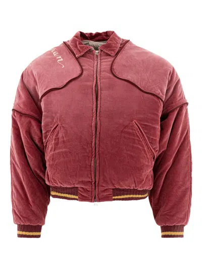 Kapital Quilted Yoke Bomber Jacket In Gray