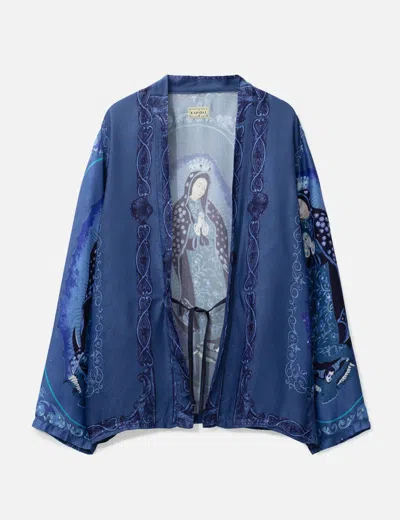 Kapital Rayon Virgin Maria Pt Kakashi Shirt In Blue