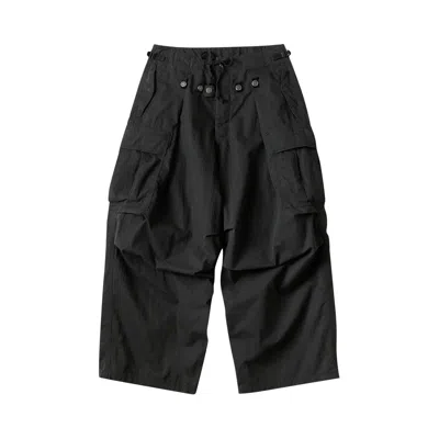 Pre-owned Kapital Ripstop Jumbo Cargo Pants 'black' | Men's Size 3