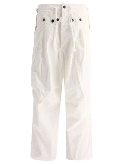 Kapital Ripstop Jumbo Trousers In White