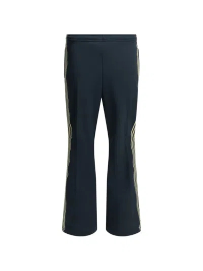 Kapital Sailor Side-stripe Logo-patch Track Pants In Blue