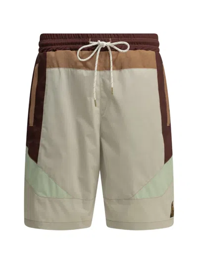 Kapital Shaka Colour-block Swim Shorts In Nude