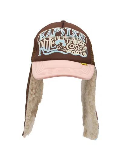Kapital Shearling Print Hat In Multi