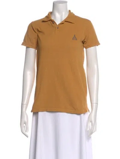 Pre-owned Kapital Short Sleeve Polo In Yellow