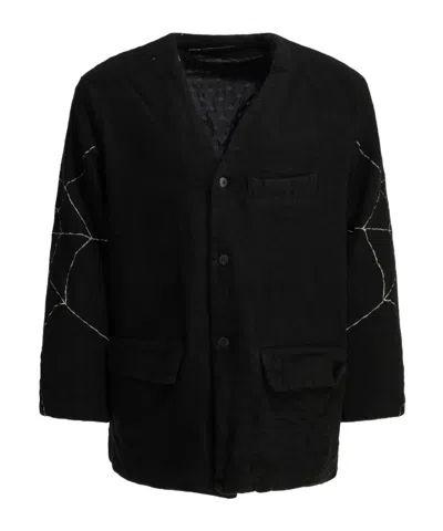 Kapital Single-breasted Button Jacket In Black