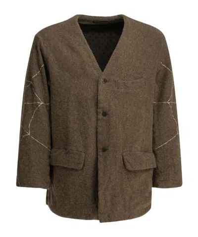 Kapital Single-breasted Button Jacket In Brown