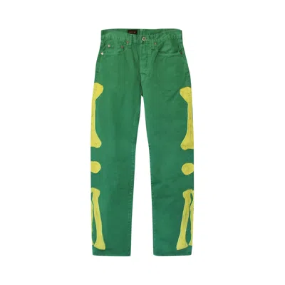 Pre-owned Kapital Skeleton 5p Cisco Pants 'green' | Men's Size 30